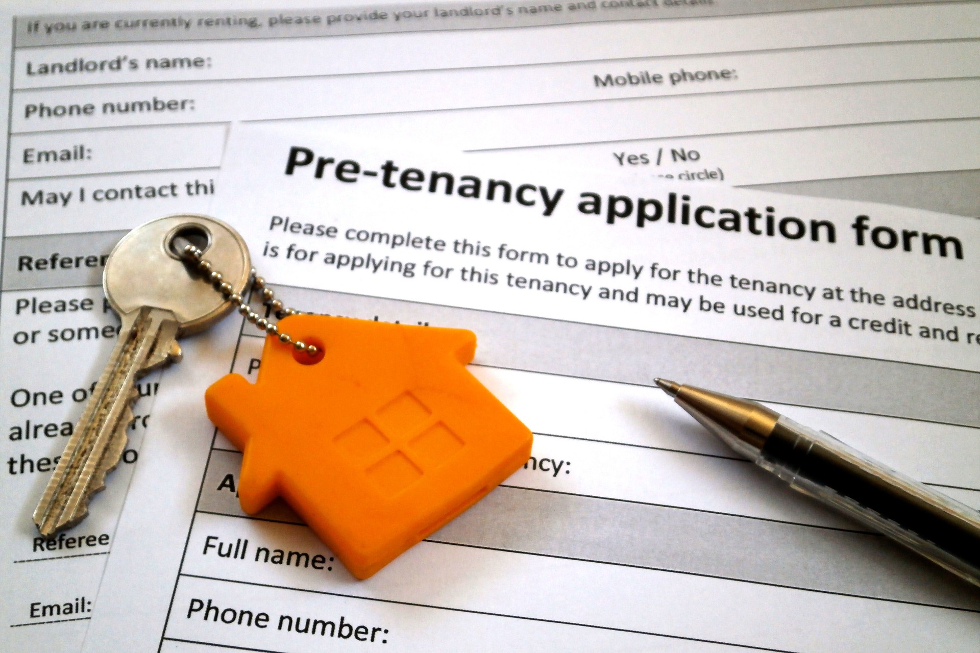 Pre-tenancy application form